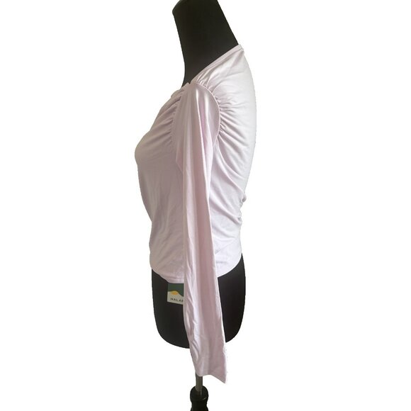 Light Pink Off-Shoulder Long Sleeve Top By Halara XS - Picture 4 of 12